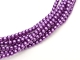 02010/24279 - 1 Strang Perlen Ø 2 mm rund - magenta pearl-coating