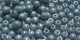 #55 - 50 Stück Perlen rund - opak white blue luster - Ø 3 mm