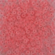#098 10 Gramm Rocailles crystal matt lachsrot lined 9/0 2,6 mm