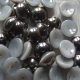 #52 - 25 Stck. Piggy-Beads 4x8mm - opal white chrom