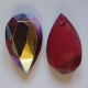 #15 - 1 Tropfen facetiert 30x19x11mm (LxBxH) - tr. fuchsia/opal
