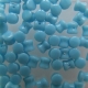 #03 - 25 Stck. Diabolo Beads 4x6 mm opak blue turquoise