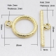 Toggleverschluss - 20x16 mm goldfarben