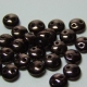 #23 - 50 Stück Two-Hole Lentils 6mm - jet dk bronze