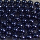 #12 20 Stück - 6,0 mm Glaswachsperlen - royale blue