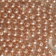 #13 50 Stück - 4,0 mm Glaswachsperlen - rosé gold