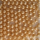 #14 50 Stück - 4,0 mm Glaswachsperlen - gold