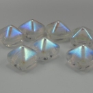 #01 - 10 Two-Hole Pyramid 8x8mm - crystal AB