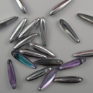 #03 - 20 Stck. Thorn Beads 5x16mm crystal lt vitrail