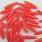 #08 - 20 Stck. Thorn Beads 5x16mm coral red