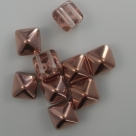 #10 - 10 Two-Hole Pyramid 8x8mm - crystal apollo