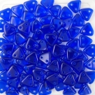 #04 10g Triangle-Beads 6mm - cobalt