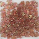 #25 10g Triangle-Beads 6mm - luster rose/gold topaz