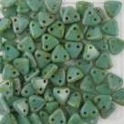 #11 10g Triangle-Beads 6mm - turquoise picasso