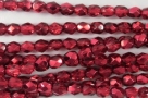 #79.11 1 Strang - 4,0 mm Glasschliffperlen - Crystal Pomegranate
