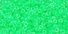 10 g TOHO Seed Beads 11/0 TR-11-0805 - Luminous Neon Green (E)