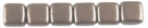 50 Stück Two-Hole Flat Square 6mm - met. grey/brown