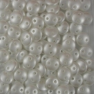 #47 - 50 Stück Two-Hole Lentils 6mm - Pearl Coat White