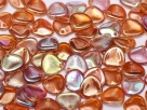 #01e 50 Stck. Rose Petals 8*7mm -  crystal orange rainbow