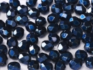 #16.10 50 Stück - 3,0 mm Glasschliffperlen - heavy metal dk blue