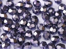 #99.26 50 Stück - 4,0 mm Glasschliffperlen - heavy metal violet