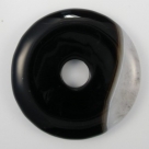 1 Donut Kristallachat poliert - Ø ca. 40 mm