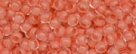 10 g TOHO Seed Beads 11/0 TR-11-0779 F - Inside-Color Matte Rainbow Crystal/Salmon Lined (E)