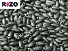 #03.05 10g Rizo-Beads jet hematite matted