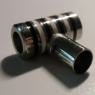 1 Magnet-Verschluss Ø 20x10mm zum Kleben - Edelstahl Hochglanz