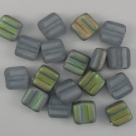 #05 - 25 Stck. H-Tile Beads 6mm - alexandrite matte vitrail