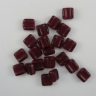 #11 - 25 Stck. H-Tile Beads 6mm - ruby