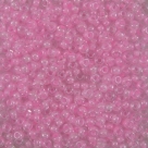 #109 10 Gramm Rocailles crystal lt pink lined 9/0 2,6 mm