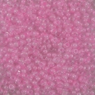 #109 10 Gramm Rocailles crystal lt pink lined 9/0 2,6 mm