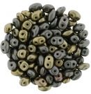 #092 10g SuperDuo-Beads Matte Metallic Leather