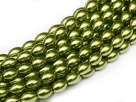 #02 - 1 Strang Perlen Ø 6*4 mm oval - green apple