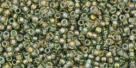 10 g TOHO Seed Beads 11/0 TR-11-0271 - Gold-Lined Luster Black Diamond (E)