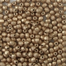 #17.01 50 Stück - 3,0 mm Glasschliffperlen - matte met flax