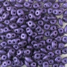 #073a 10g SuperDuo-Beads metalic suede lavender
