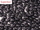 #068a 10g SuperDuo-Beads metalic suede dk purple