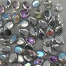 #14 - 50 Stck. PRECIOSA Pip Bead™ 5x7 mm crystal silver rainbow