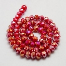 135 facetierte Rondelle 2*3mm crimson AB -galv.