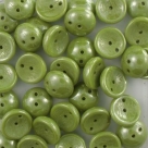 #83a - 25 Stck. Piggy-Beads 4x8mm - opak olive hematit