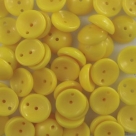 #63b - 25 Stck. Piggy-Beads 4x8mm - opak dk yellow