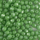 #12.1 50 Stück - 4,0 mm Glasschliffperlen - green hematit
