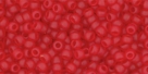 10 g TOHO Seed Beads 11/0 TR-11-0005 BF Tr Siam Ruby Frosted