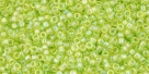 5g TOHO SeedBeads 15/0 TR-15-0164 - Tr.- Rainbow Lime Green