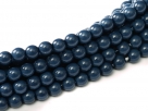 #98 1 Strang - 3,0 mm Glasperlen - baltic blue/paint coating