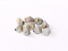 #05 - 25 Stck. Pinch-Bead 7x5mm - opak white lazure blue