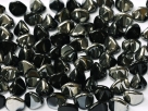 #07 - 25 Stck. Pinch-Bead 7x5mm - jet chrome