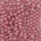 #11a - 50 Stück Perlen rund - opak rosalin hematit - Ø 3 mm